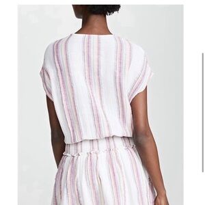 Rails Rainbow Striped Smocked Dress size M